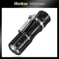 Wurkkos New TS10 V2 14500 Powerful Mini EDC Flashlight with 3* 90 CRI LEDs and 3* RGB Aux LEDs Anduril 2.0 Max 1400lm IPX8 Torch