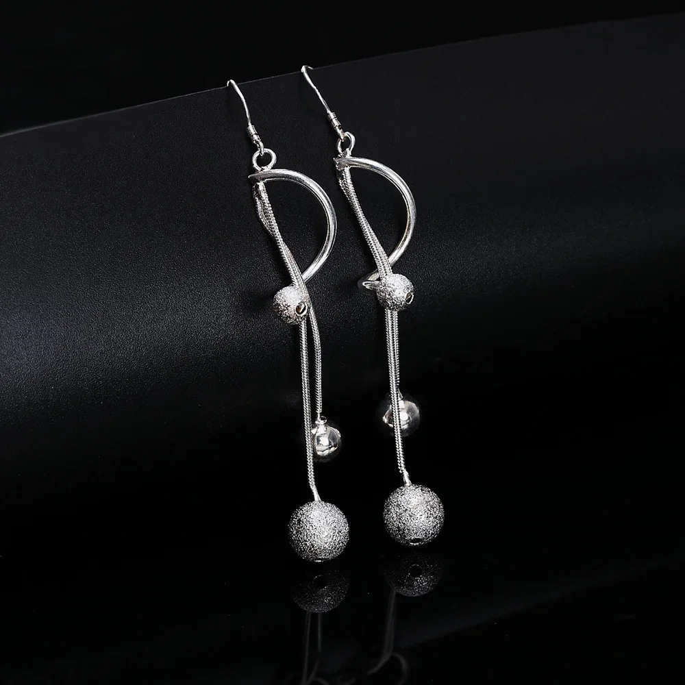Wholesale Fashion 925 Sterling Silver Jewelry Earrings Exquisite  Charm Women Wedding Party Cute Gift Hot Sale