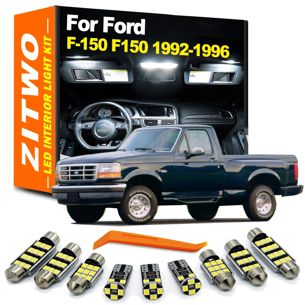 ZITWO 11 Pz Lampadine Per Auto LED Luce Interna Lampada Targa Kit Per Ford F-150 F150 1992 1993 1994 1995 1996 Accessori