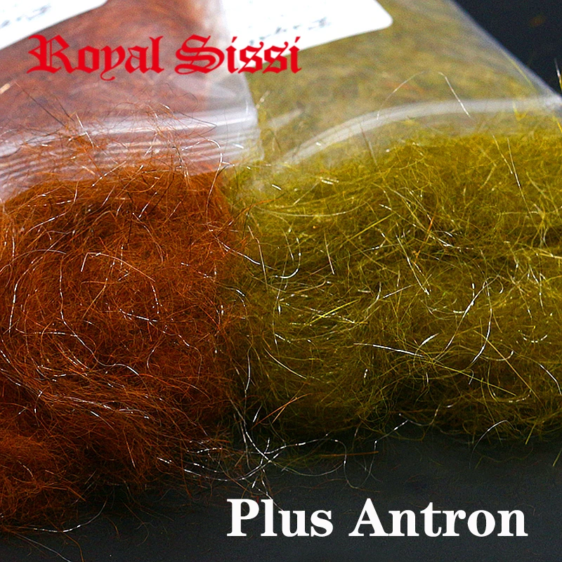 8colors Hare's Ear Plus Antron Dub with rabbit guard hair nymph scud dub fly tying material for buggy nymphs and caddis emergers