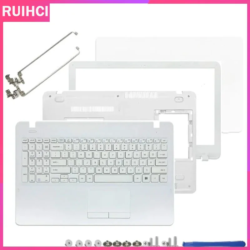 

For NP300E5K NP300E5M NP3500EM NP300E5L New Laptop LCD Back Cover/Front Bezel/Hinges Cover/Palmrest/Bottom Case White