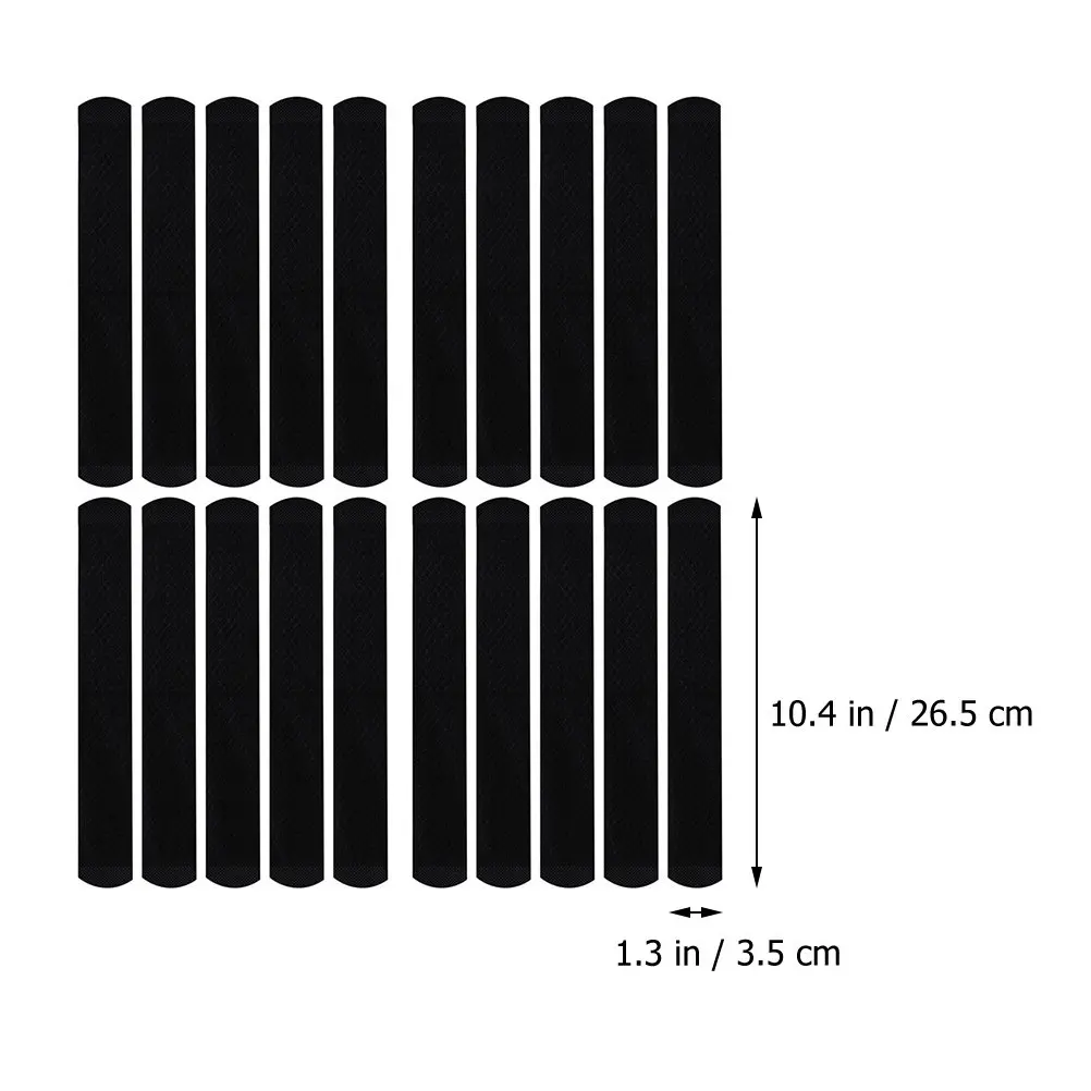 20 Pcs Collar Sweat Absorbent Patch Cap Pads Hat Liner Sweatband Adhesive Absorption Strips Stickers