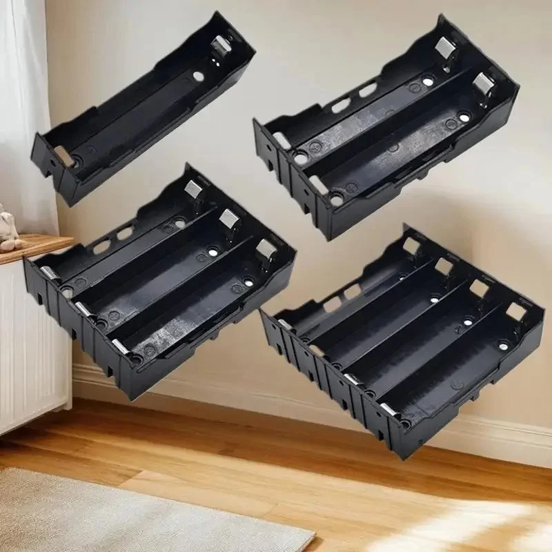 1-3pcs 1 2 3 4 Slot Batteries Container With Hard Pin ABS 18650 Power Bank Cases 18650 Battery Holder Storage Box Case