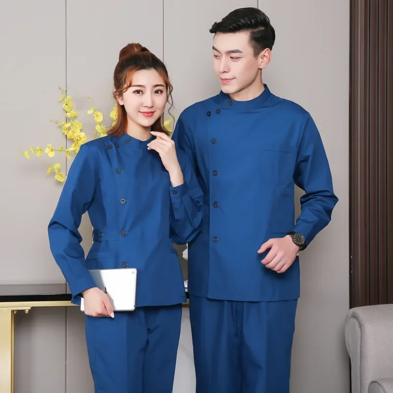 Krankenschwesteruniform, langärmliger Damen-Winter-Split-Anzug, Arbeitskleidung für die häusliche und postpartale Pflege von Mund- und Zahnarzt