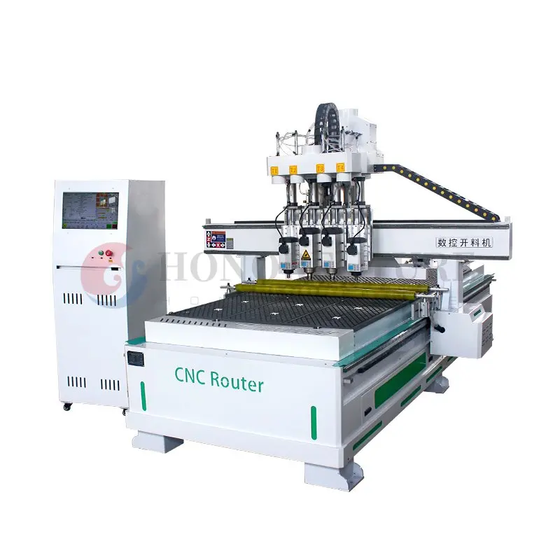 Furniture Cabinet Woodworking 1325/1530 3d Carving Machine 3 Axis Cnc Router Atc Cnc Router With Automatic Tool Changer