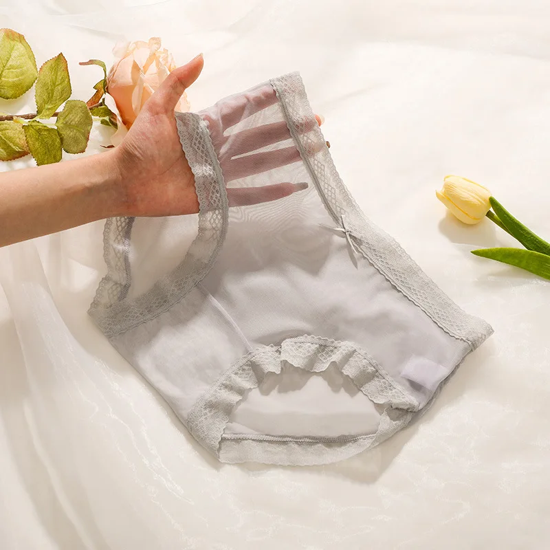 new girls underwear 5pc/lot lace nylon middle waist briefs young girl panties Teenagers wholesales students summer solid