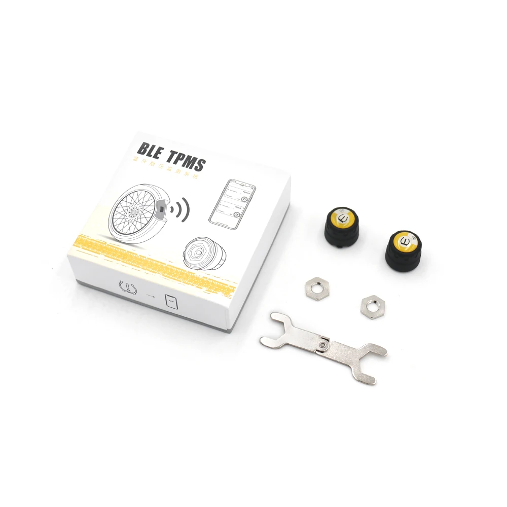 

Мотоцикл Tpms Мониторинг давления в шинах BLE Беспроводная водонепроницаемая система контроля давления в шинах Мотоцикл TPMS