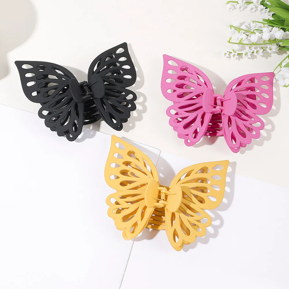 8 Pcs Hairpin Short Clips Barrettes Unique Womens Matte Clamps Jaw for Double Layer Thick Long