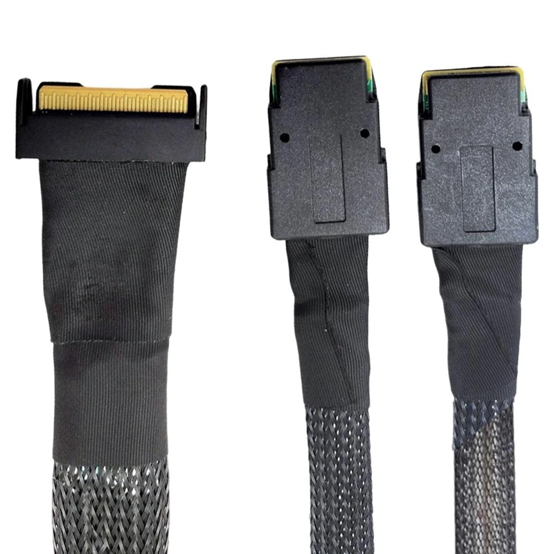 Top-Mclo X8 MCIO 8I(74P) auf Dual SFF-8087 Kabel PCIE5.0 Server Adapter Kabel Anschlusskabel Server Adapter Server Kabel