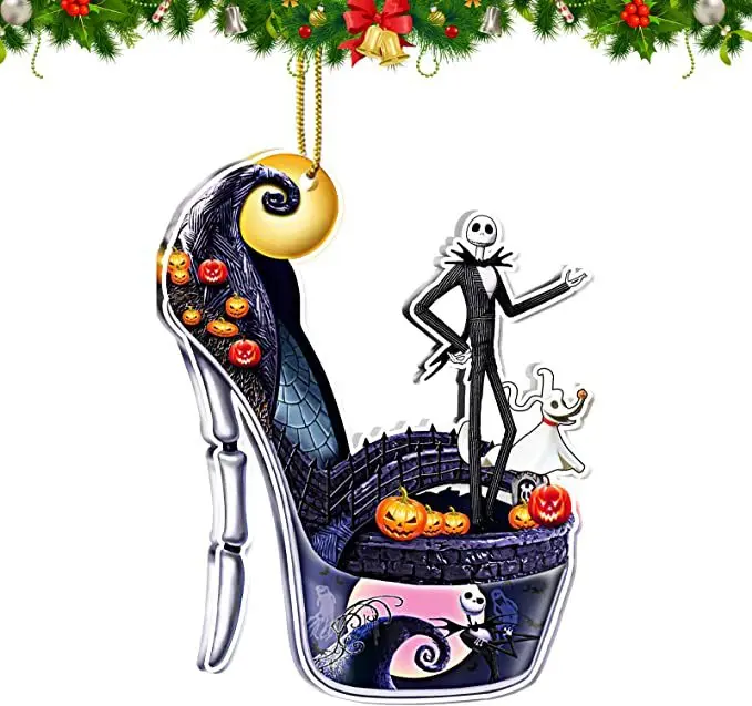 Disney Nightmare Before Christmas Jack e Sally Hanging Ornament albero di natale decorativo per Action Figure Kids regalo di capodanno