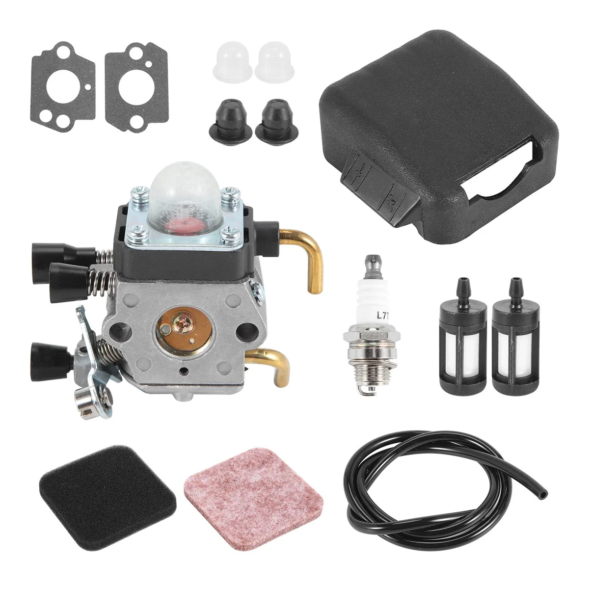 Fs85 Carburateur + Luchtfilterdeksel Voor Stihl Fs75 Fs80 Fs 85 Km80 Km85 Fc75 String Trimmer Bosmaaier Tune-Up Kits