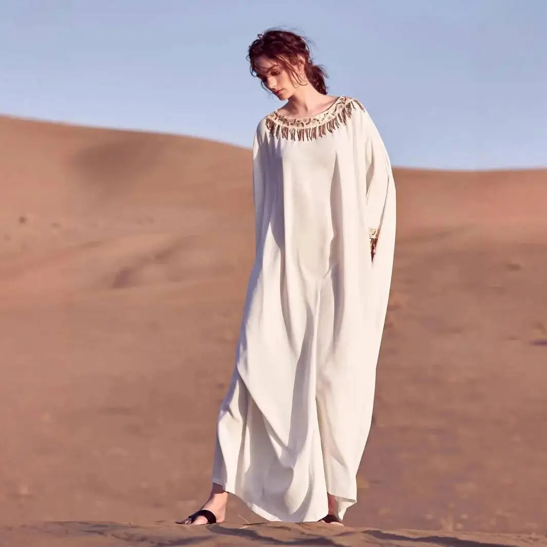 

Women's Arabic Dress, Long Robe, Oversized Elegant Long Skirt Muslim Long Dress Robe Abaya Ramadan Dubai Luxury Islam Elegant