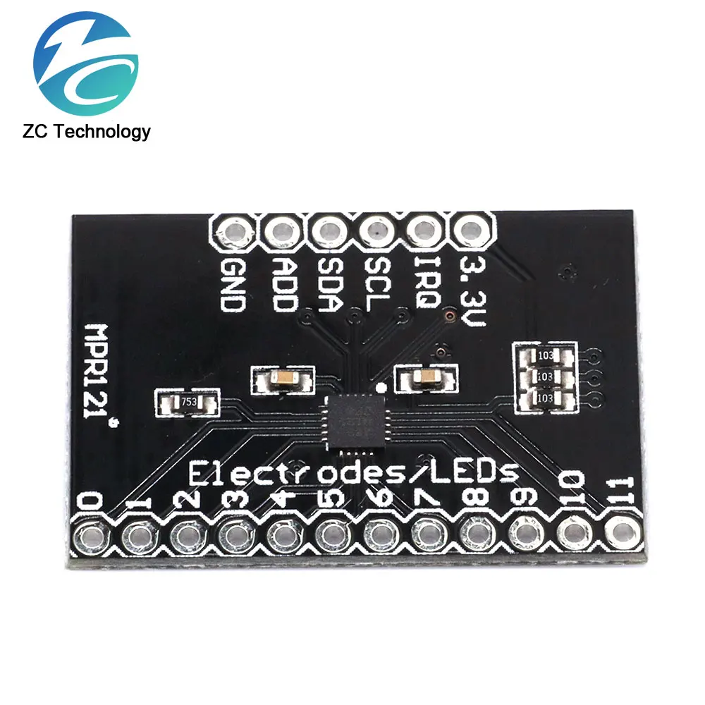 MPR121 Breakout V12 Capacitive Touch Sensor Controller Module I2C Interface keyboard Development Board for arduino