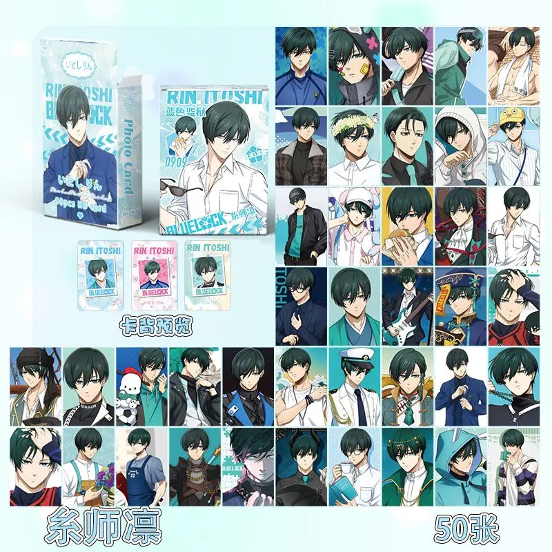 50Pcs/Lot Anime Poker Toy Game Cards Cosplay Hardcover Coollection Gift