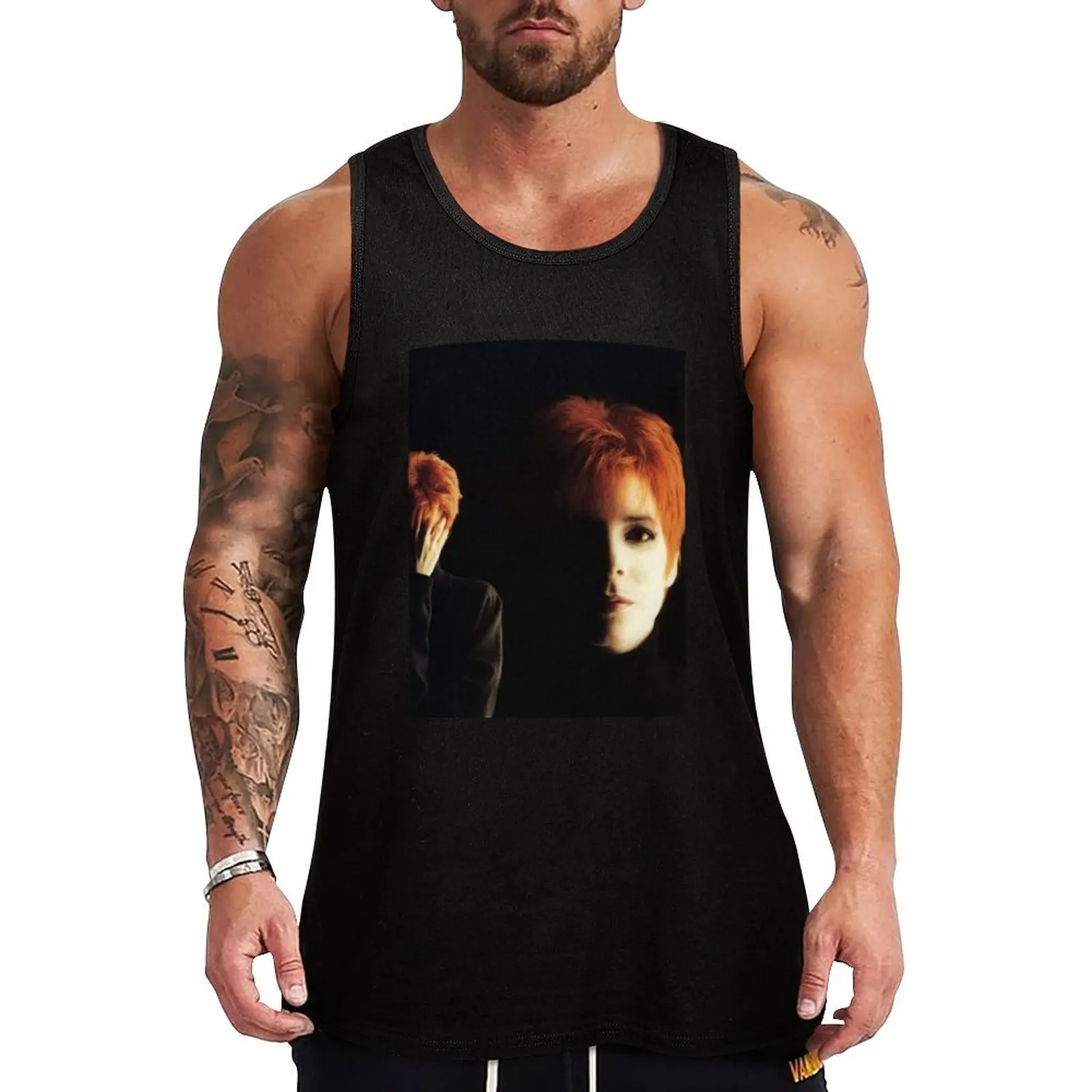 

MYLENE FARMER DESENCHANTEE Tank Top summer clothes for men Gym man summer Men's tops