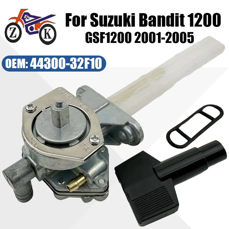 Motorcycle Valve Fuel Tap For Suzuki Bandit 1200 2001-2005 GSF1200 GSF1200S GSF1200Z Fuel Petcock Switch Replacement 44300-32F10