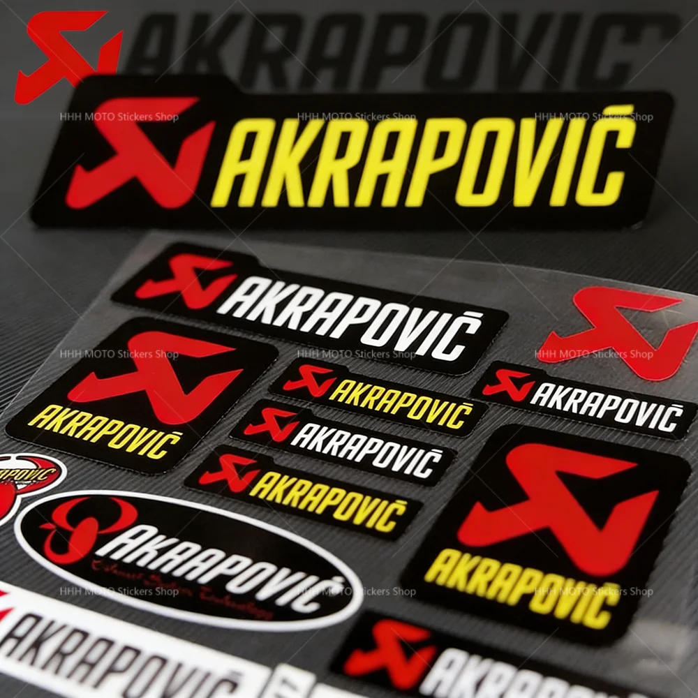 

Водонепроницаемые светоотражающие наклейки с логотипом Akrapovic, универсальные наклейки из ПВХ для декора бампера автомобиля, багажника, мотоцикла.