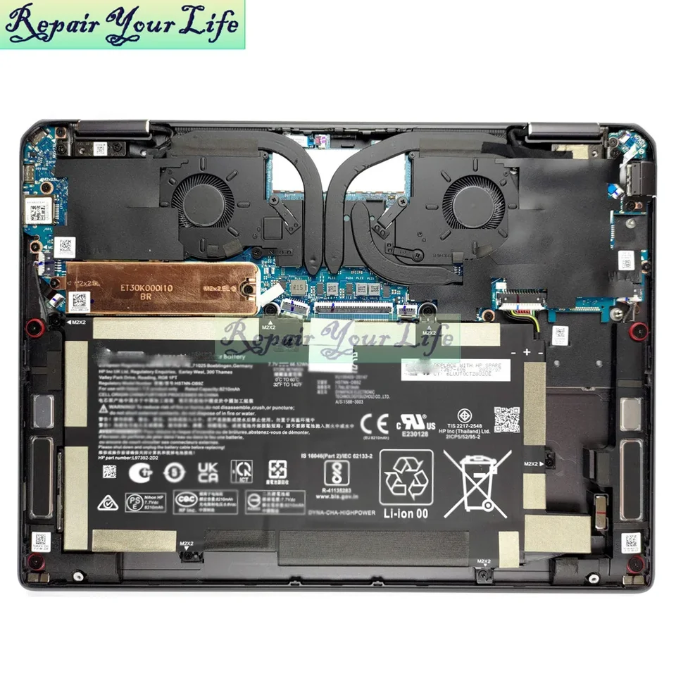 CPU GPU Cooling Fan For HP Spectre X360 2-in-1 14-EF 14-EF0000 14