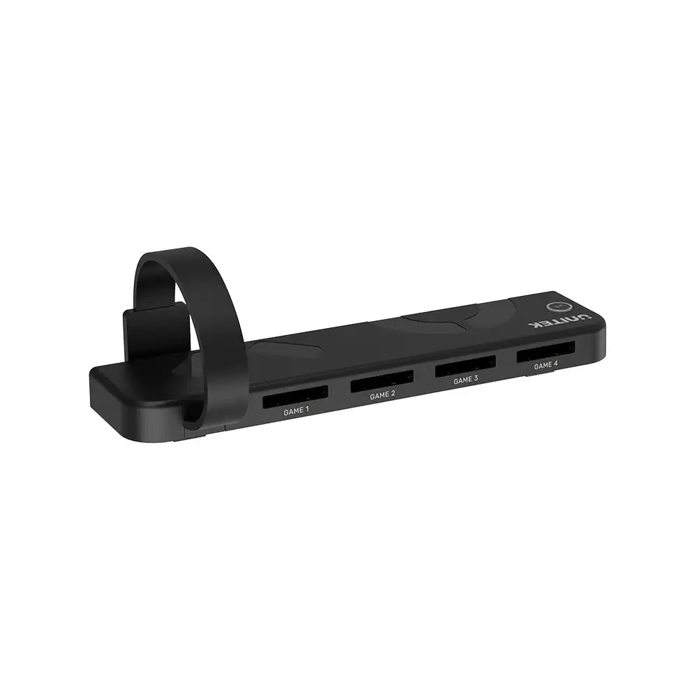4-in-1 Game Card Reader for Nintendo Switch Lite OLED Quick One-Click Gaming Cards Holder Portable Switch Docking G1002D Black