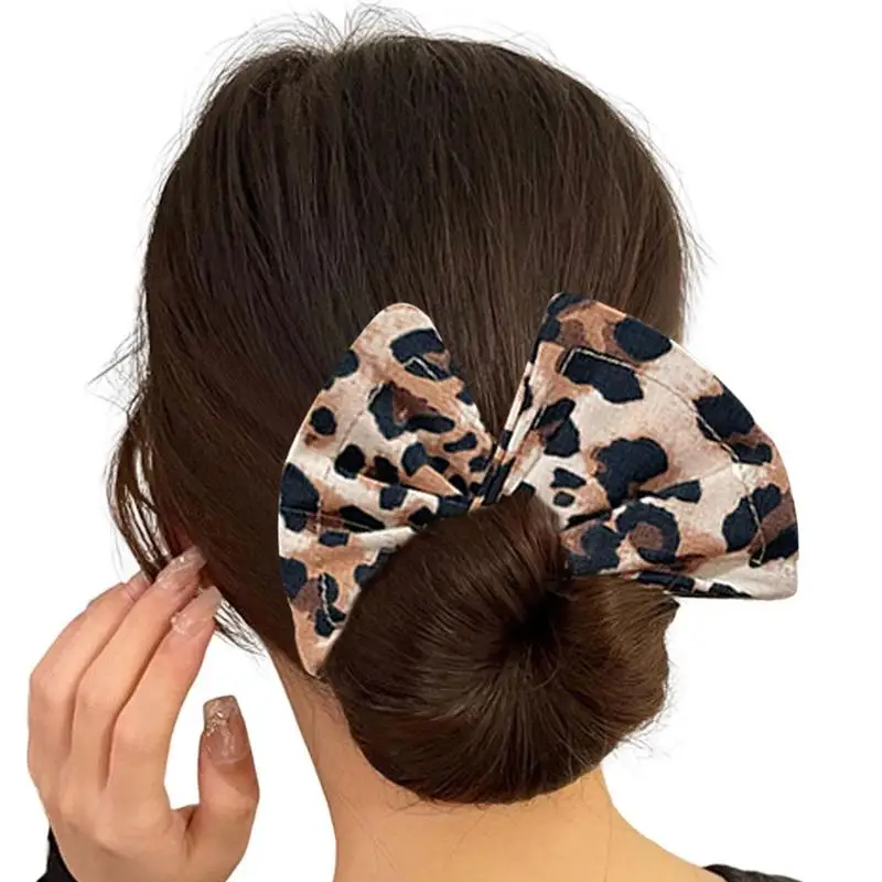 Printed Pattern Cloth Fashion Multicolor Twist Deft Hair Bun Maker Hair Tool Accessories For Women Girls Adults