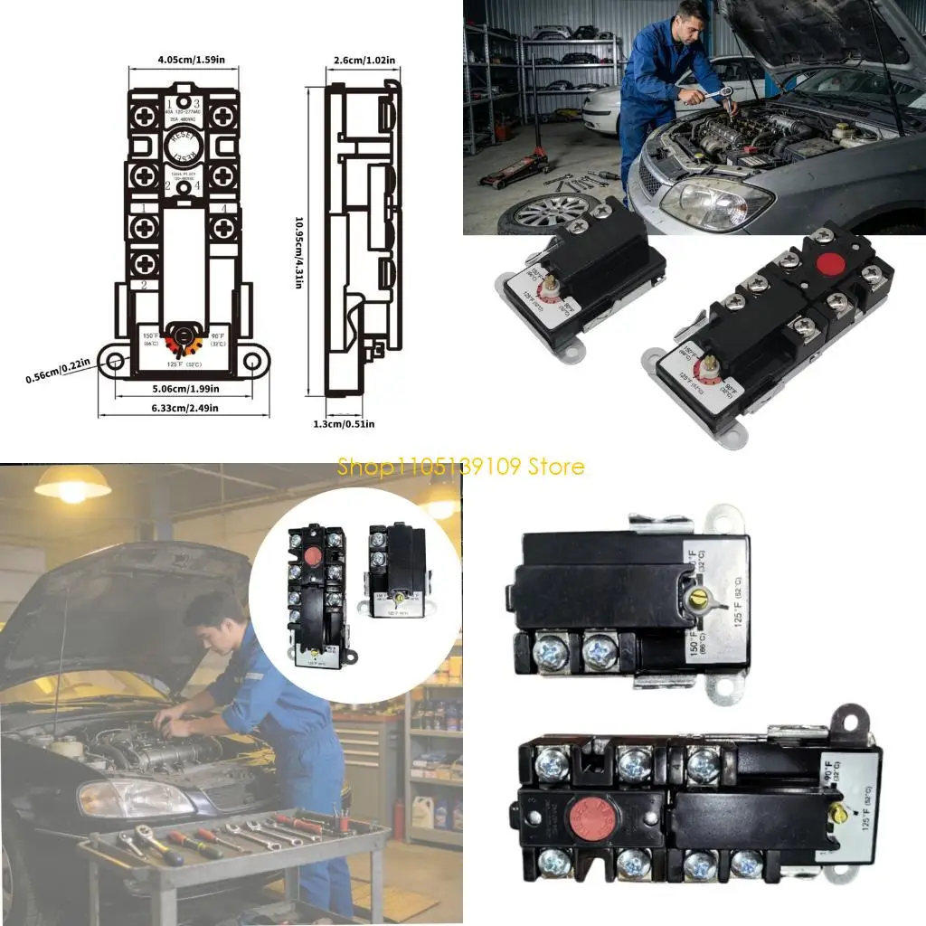 

P5ED Metal Disc Thermostat For Hot Water Temperature Control 32℃ To 66℃ Adjustable Water Heater Thermostat