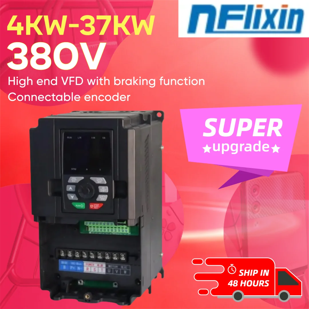 NEW 380V 3 Phase NF9800B Variable Frequency Drive 4-37KW Built-in Brake Unit High end  VFD Motor Speed Regulator Converter