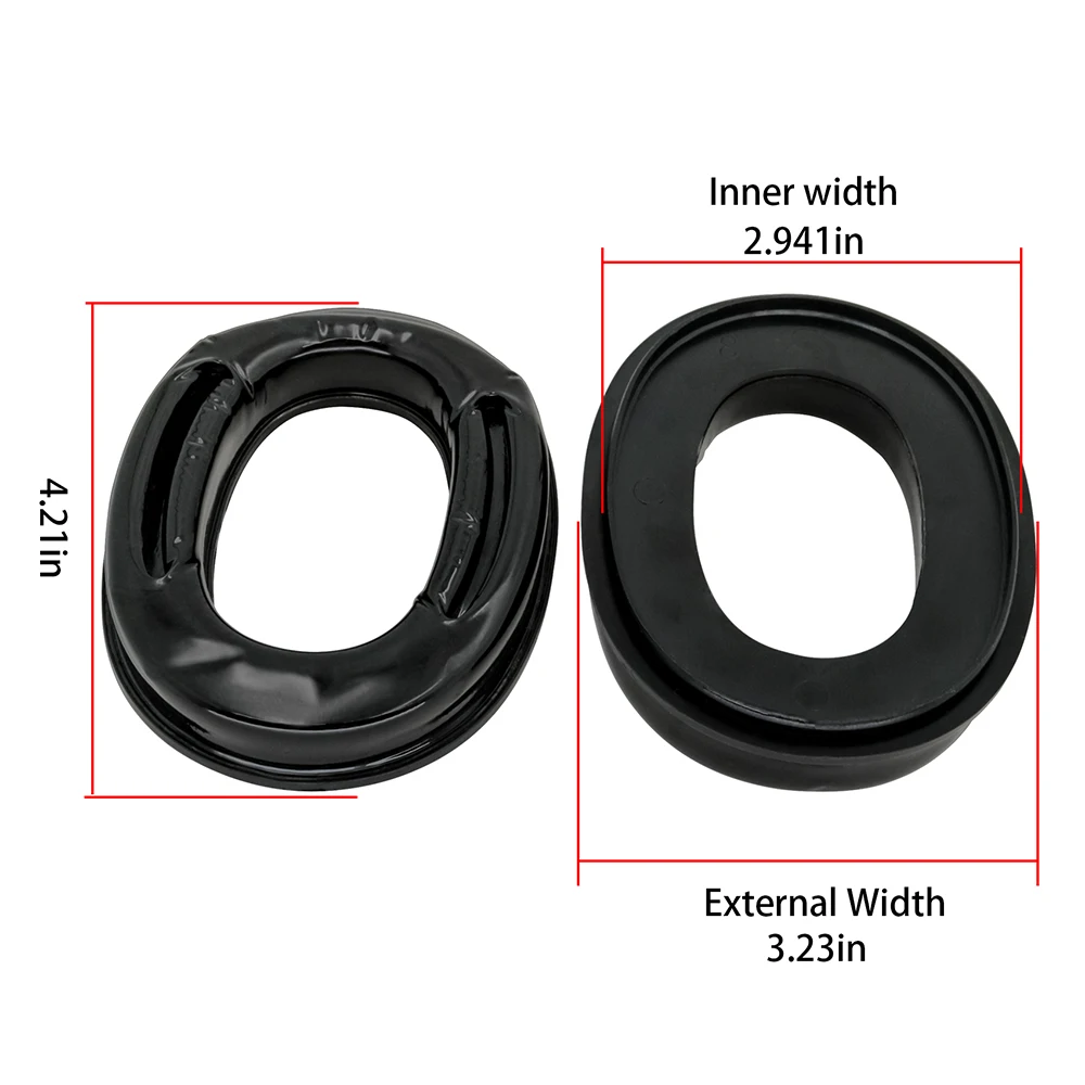 HEARINGTACTICAL Gel Ear Pad for 3M Peltor Sport TACTICAL Hearing Protection Headset Tactical Headset Electronic Shooting Earmuff