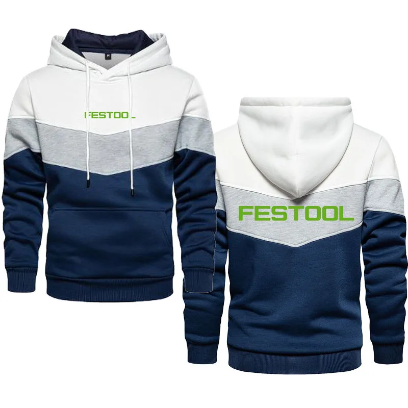 Autumn winter Men's hoodie Festool tools print hot sale oversized Men's hoodie sweatshirt Three color trend pullover for men