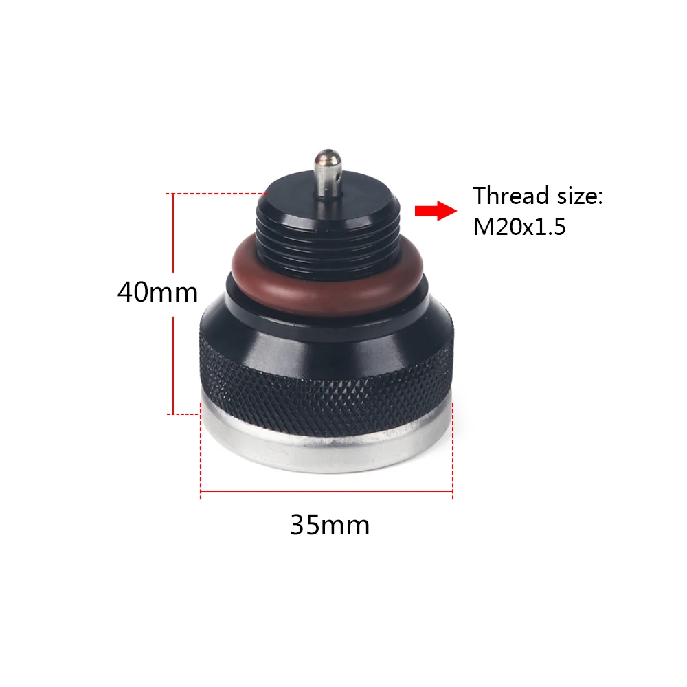 M20x1.5 Motorcycle Fuel Tank Cap With Oil Temperature Gauge Engine Valve Cover Oil Filler Cap For Haojue TR300 / Harley X350
