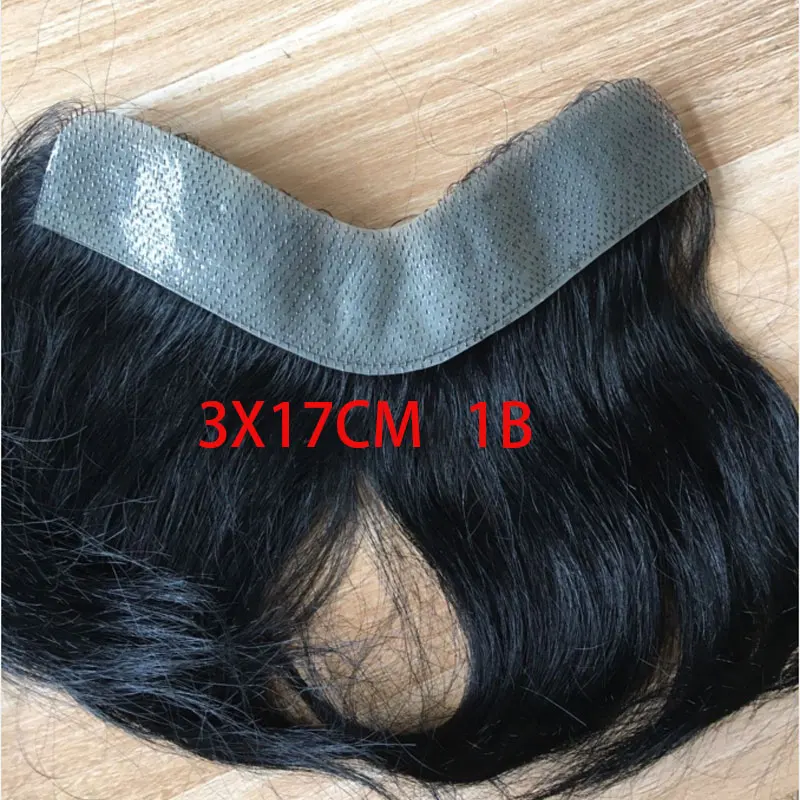 Postizo Frontal para mujer, extensiones de cabello humano para la frente, peluquín de piel sintética, tupé de repuesto para hombres