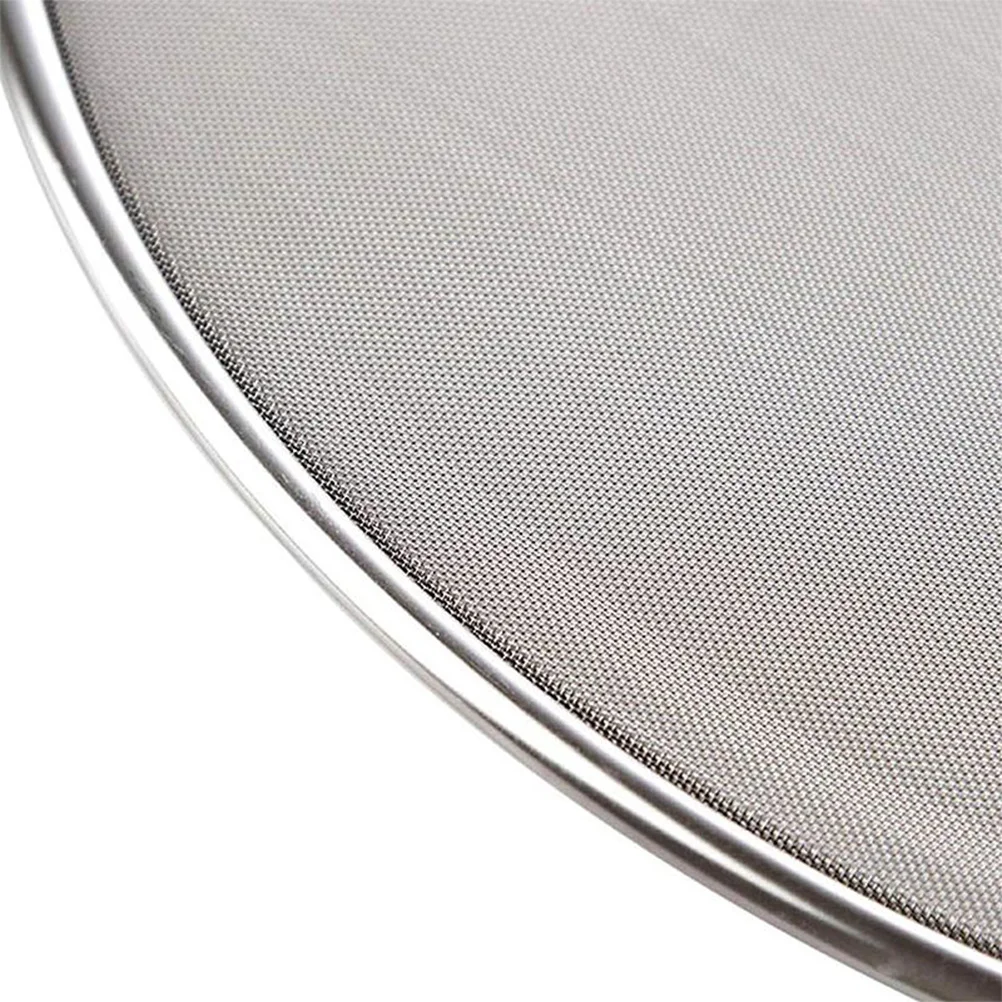 

1Pcs 23Cm Stainless Steel Frying Pan Cover Anti Oil Splatter Guard Air Fryer Mesh Drain Strainer Heat Resistant Screen