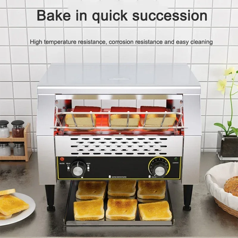 

Chain toaster Commercial crawler toaster square charter fully automatic hotel breakfast toaster