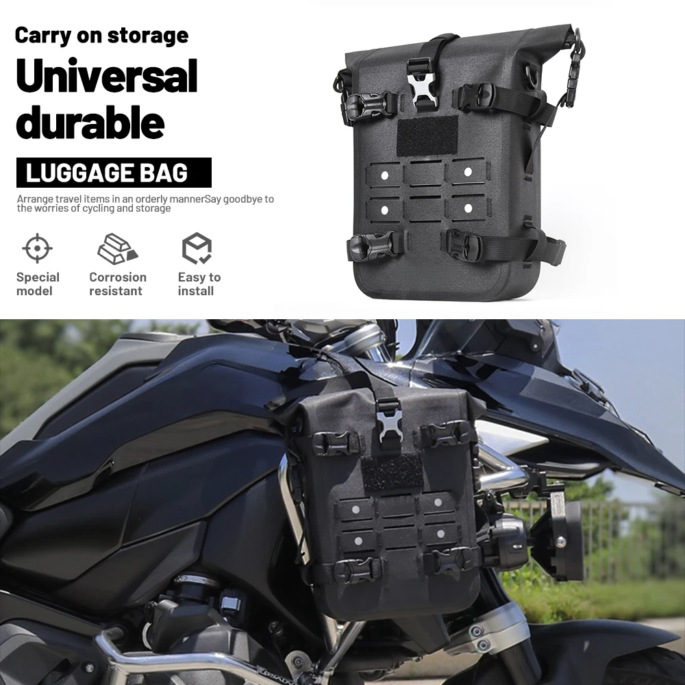 Multifunct Motorcycle Crash Bar Bag Waterproof Moto Side Saddle Bag Universal Motorbike Tail Luggage Pannie