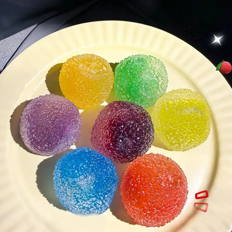Stress Relief Sensory Slushie Squeeze Ball 1PC Reusable Crunchy Tactile Toy for Focus and Calm at Work School Home