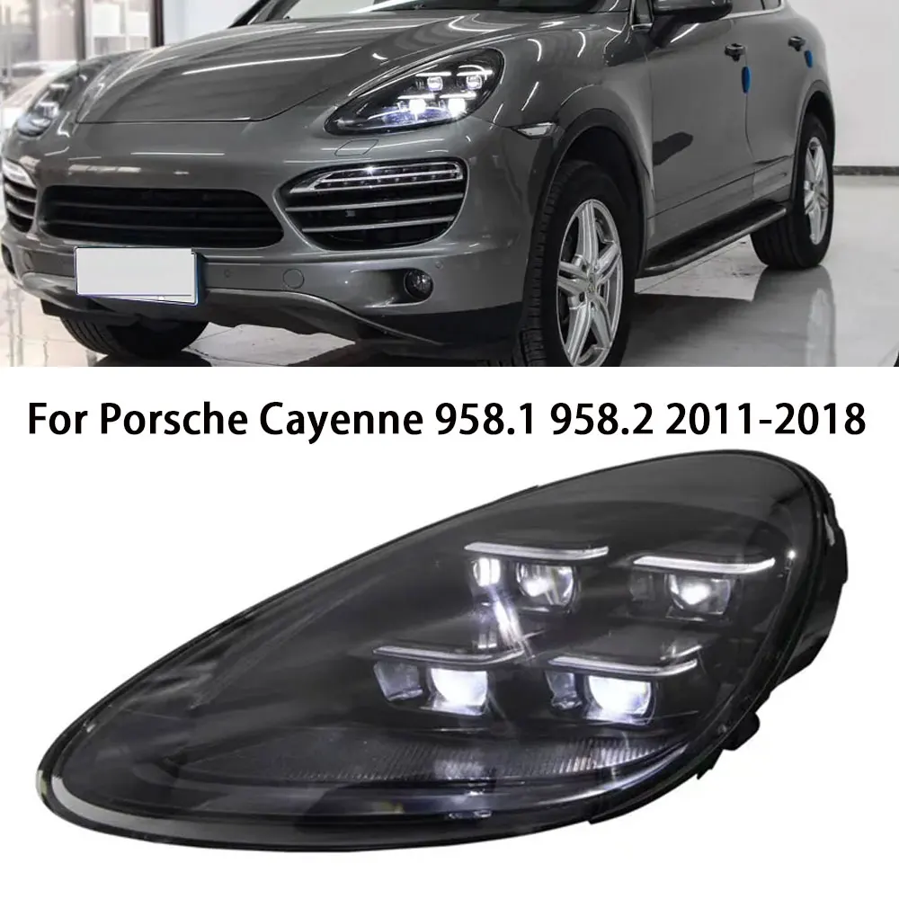 

Car Accessories For Porsche Cayenne Headlights 2011-2018 958 LED Laser Matrix Head Lamps Upgrade 2024 Style