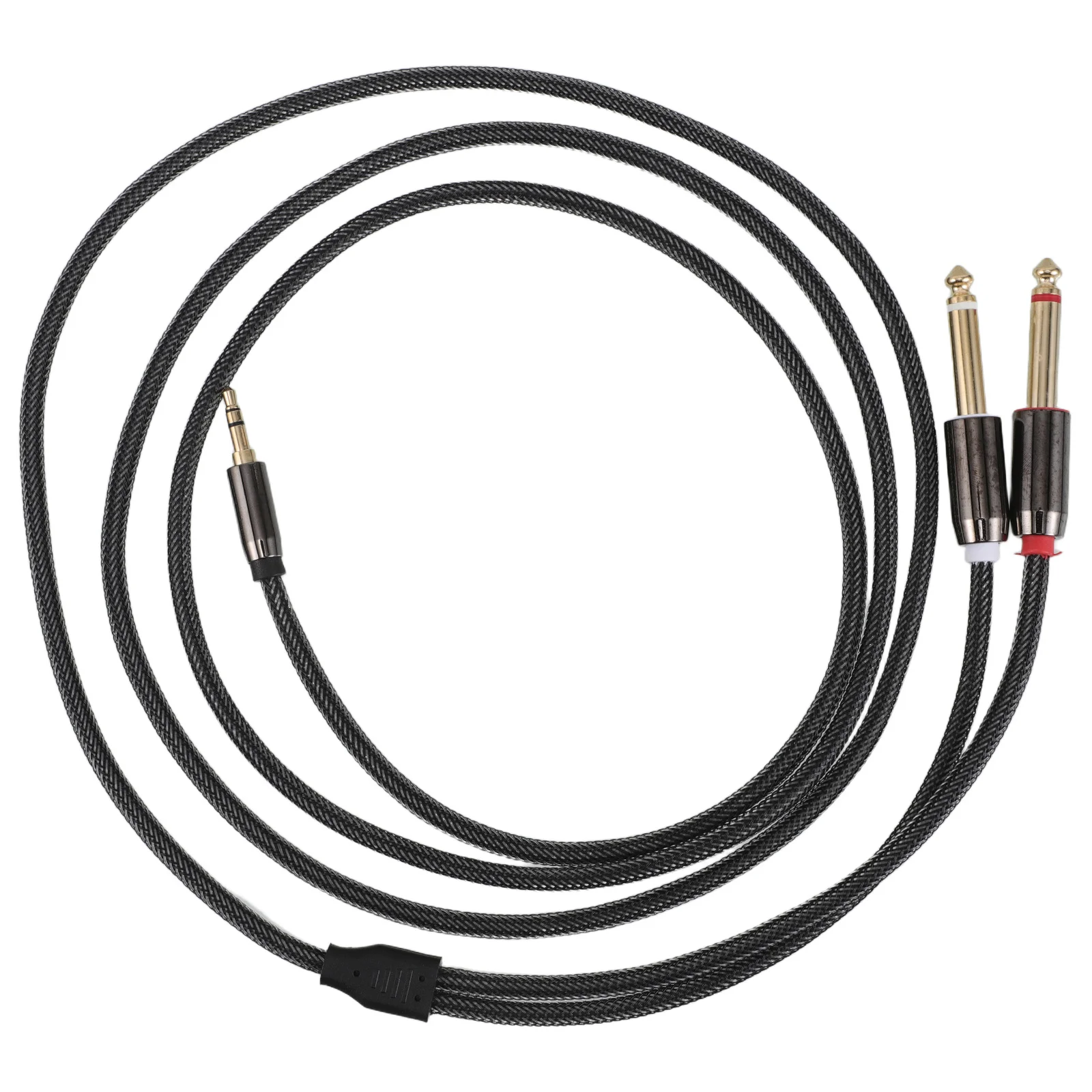 

8M Audio Cable Dual 6. Core Durable Black Stereo Jack For Microphone Instrument Stage Use Guitar Cable Mic Cord Recording