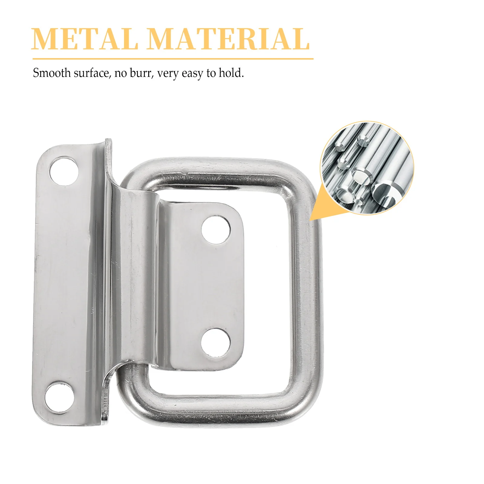 

1Pcs Metal Tool Box Pull Handle Foldable Stainless Steel Anti-Rust Buckle for Industrial Ovens Test Chambers Automation