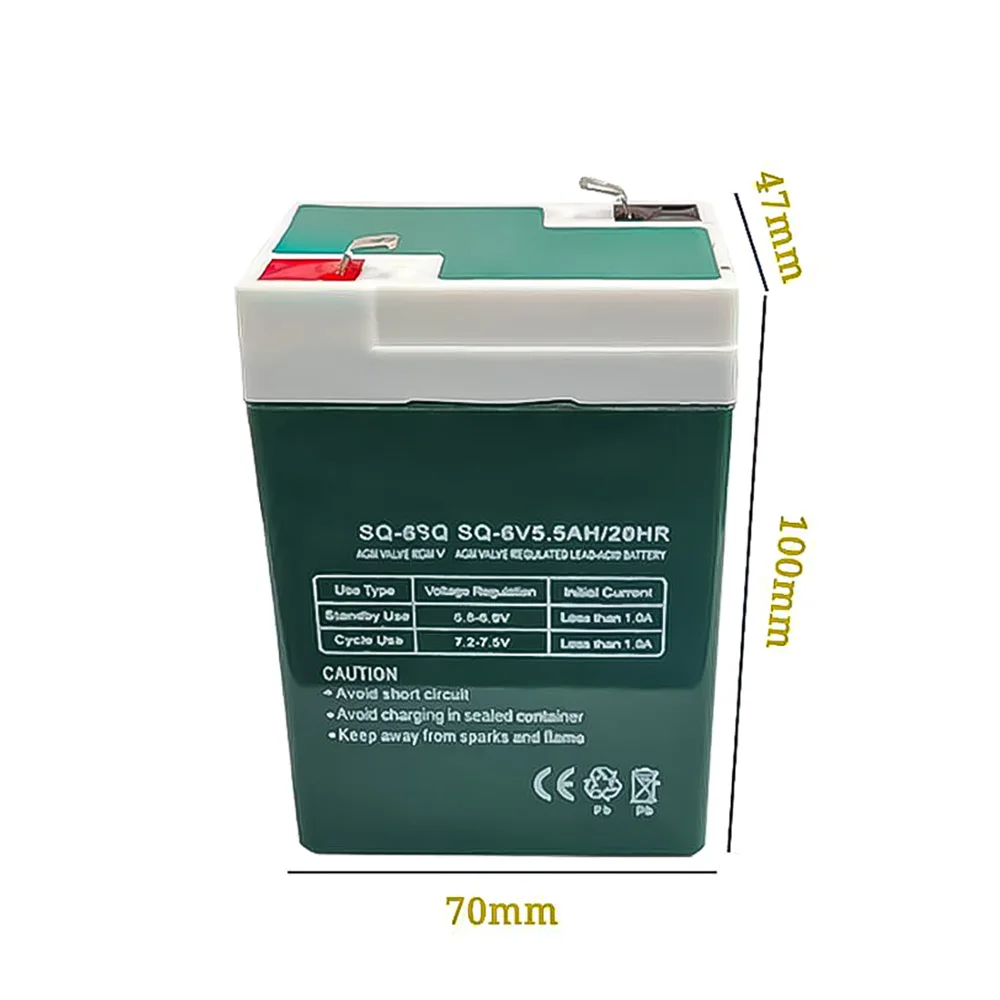 6V5Ah 축전지 6V 4Ah 5Ah 어린이 용 납산 충전식 축전지, 전기 자동차 전자 비상 조명