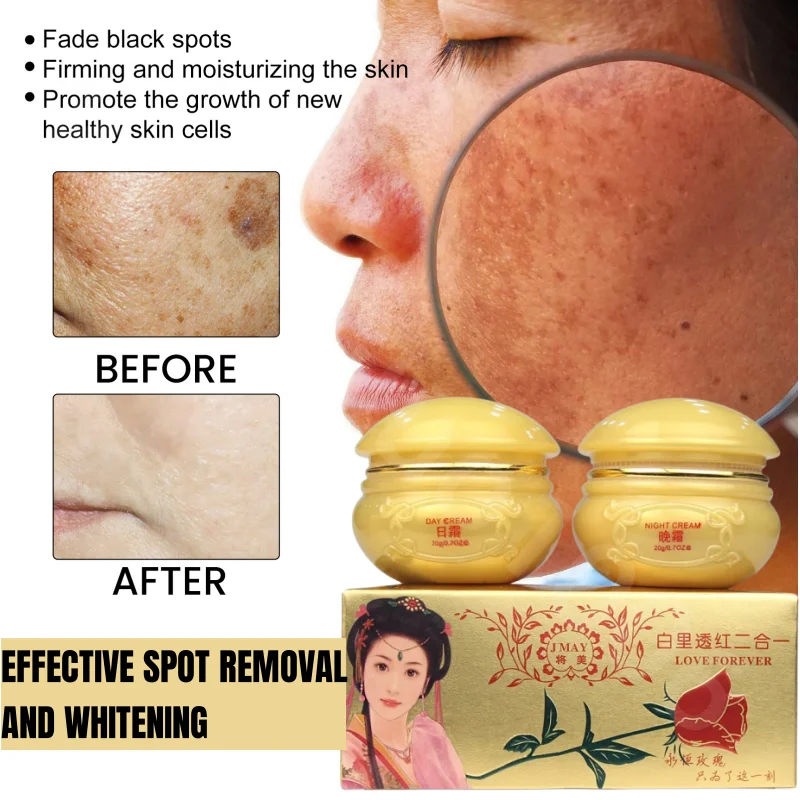 Skin Care Skin Whitening & Anti-Freckle Cream Sets Magic Whitening Cream 20g+20g Face Cream