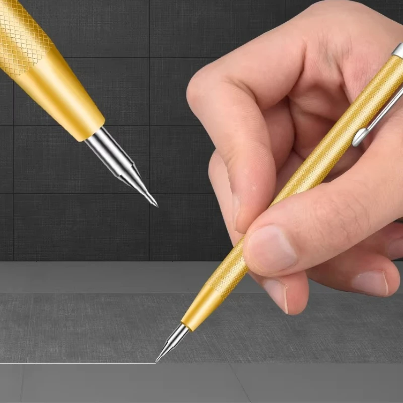 Metal Marker Cutting Pen Ceramics Glass Cutter Metal Plate Sheet Lettering Tungsten Steel Scratch Needle Engraving Hand Tools