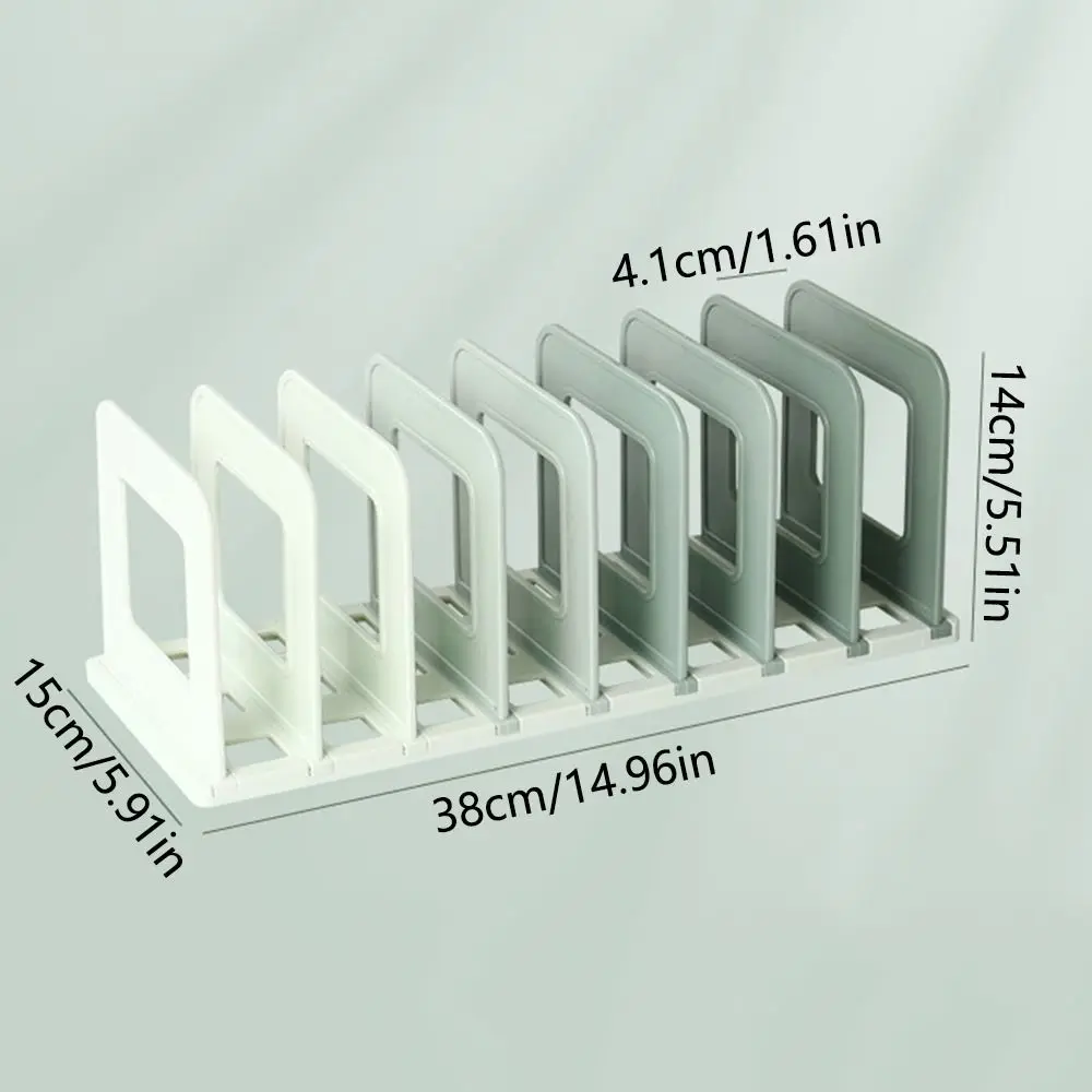 Adjustable Detachable Bookends Dividers Non-slip Vertical Book Holder Space Saving Easy To Install Desktop Book Stand Office