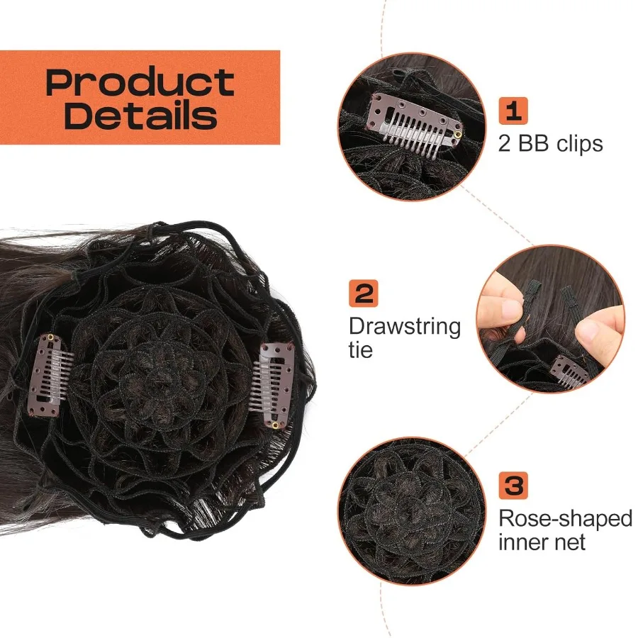 Cheer queue de cheval morceau de cheveux 14 postiche de pom-pom girl droite Extension de queue de cheval pour les compétitions de joie Costume de danse habiller donc