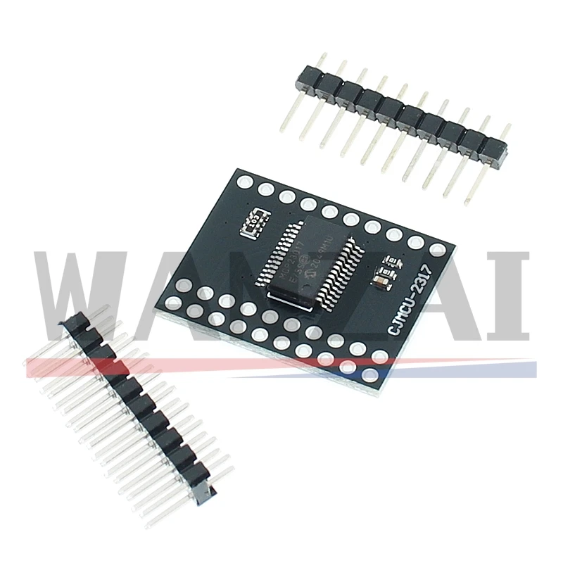 MCP23017 I2C Interface 16bit I/O Extension Module Pin Board IIC to GIPO Converter 25mA1 Drive Power Supply for Arduino and C51
