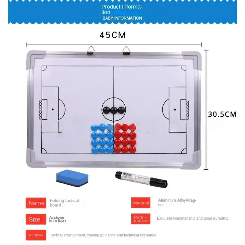 Placa magnética tática para estratégia de futebol, placa de futebol montada na parede, treinamento de competição, mesa de areia, kit de ensino