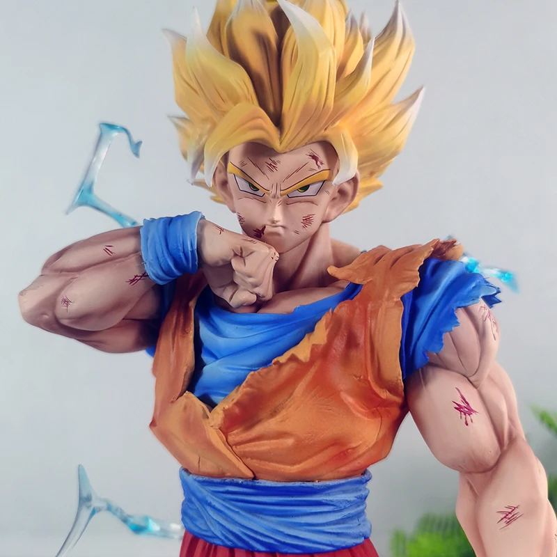 Jj Version Dragon Ball Z Son Goku Ssj2 Figure Cartoon Animation Peripheral Table Decoration Pang Infinite Super Model Statue Toy