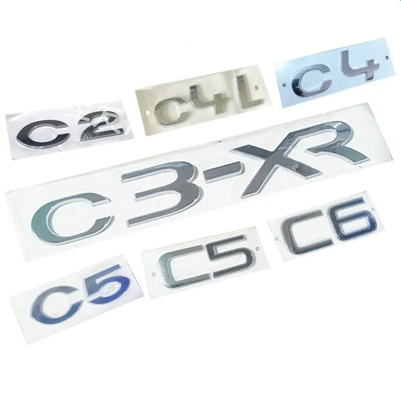 apply to Citroen C2 C4 C4L C5 C6 C3-XR Original car logo trunk digital sign tail mark