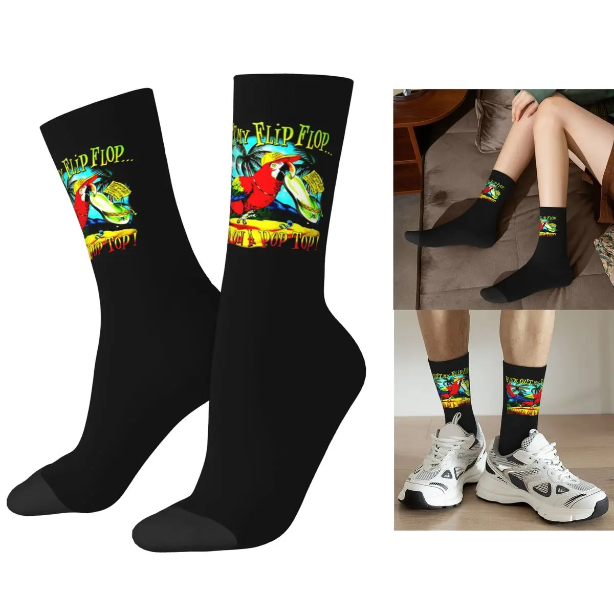 

Margaritaville Socks Harajuku Super Soft Stockings All Season Long Socks Accessories for Unisex Christmas Gifts