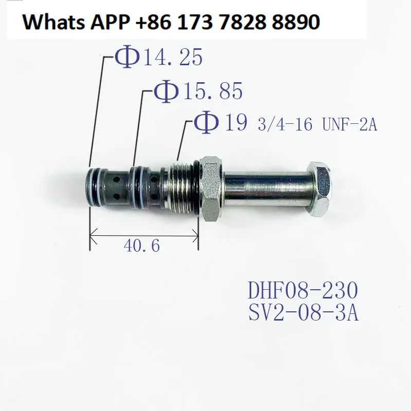 

Hydraulic threaded cartridge DHF08-230 SV2-08-3A two-position three-way solenoid directional valve