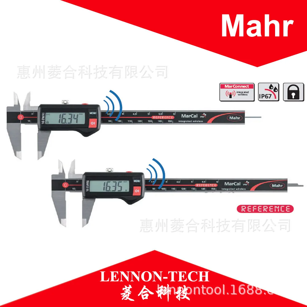 2025 German mahr range 0-150mm without roller flat depth rod wireless caliper 16EWRi 4103402