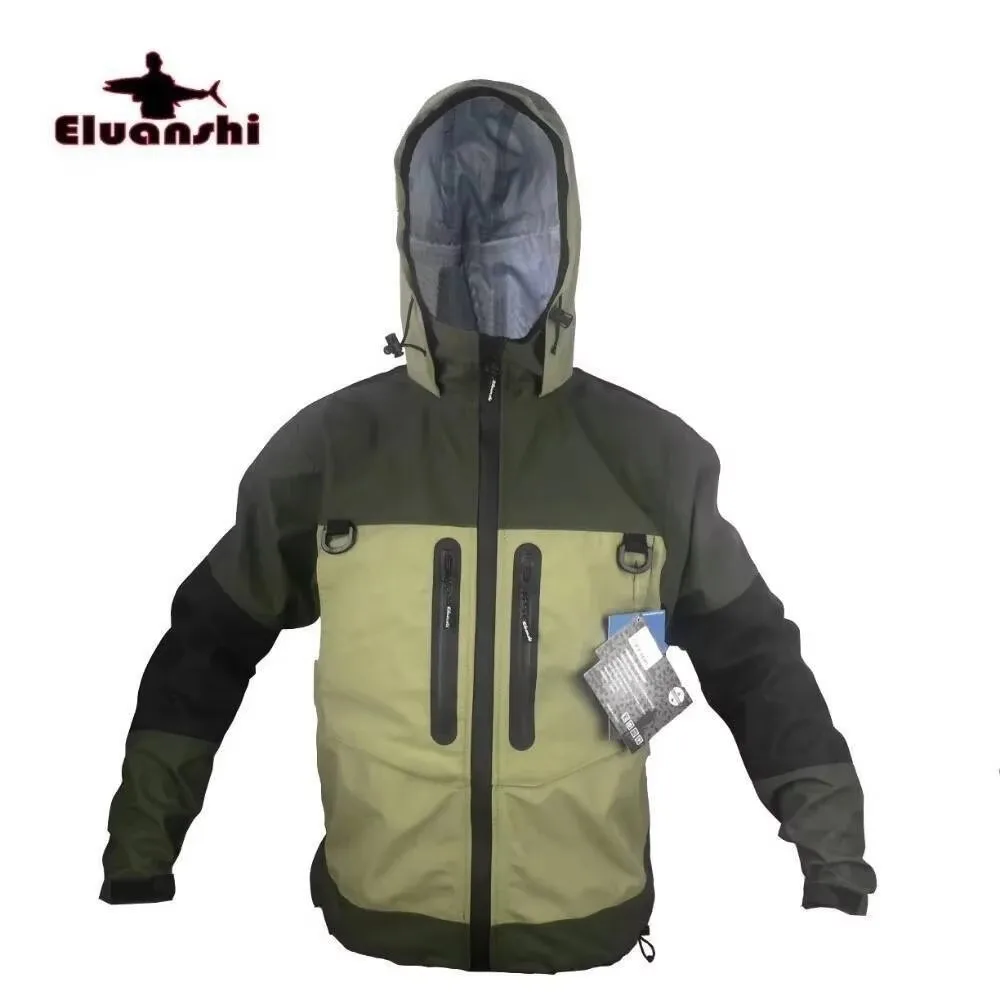 ELUANSHI Waterproof Breathable Fly Fishing Clothes Wader Jacket Wading clothing apparel
